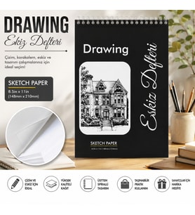 Dream Art Galery Çizim Defteri Sketchbook A/5, Eskiz Defteri (14.8 x 21)