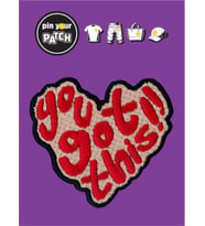 Ütü ile Yapışan Yama 7073 Kalp You Got This