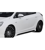 Opel Astra J HB 2011 - 2015 Custom Yan Marşpiyel Seti (Plastik)