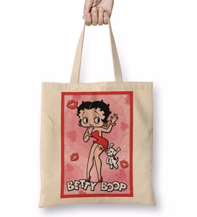 Betty Boop Bez Çanta Uzun Saplı