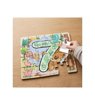 Sayıları Öğrenelim Tasarımlı 24 Parça Ahşap Çocuk Puzzle MPK0937