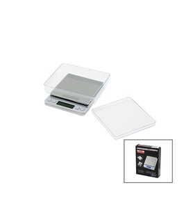 SUPERIOR MINI I-2000 3000GR/0.1GR MİNİ=10.5X13CM HASSAS TARTI - TERAZİ ŞEFFAF PLS.KAPAK  PİLLİ (5343)