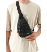 M 1036 - Küçük Boy, Unisex, Body Cross, Body Bag (Siyah)