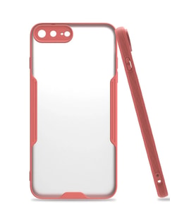 Newface Apple iPhone 7 Plus Kılıf Platin Silikon - Pembe