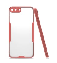 Newface Apple iPhone 7 Plus Kılıf Platin Silikon - Pembe