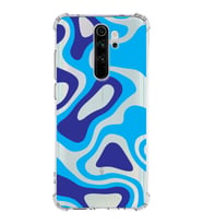 Xiaomi Redmi Note 8 Pro Köşe Korumalı Antişok Kapak Renkli Desen Tasarımlı Şeffaf Silikon Kılıf