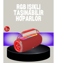 20w Kablosuz Bluetooth Hoparlör Rgb Işık Efektli Usb/sd/aux Destekli
