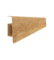 Esquero Kablo Kanallı PVC Süpürgelik 250 cm, Açılabilir Kapaklı, Kırmızı Meşe, ESQ608