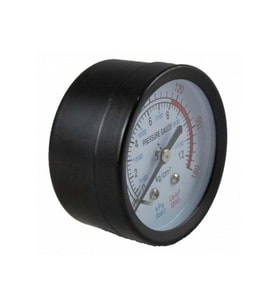 PG-P40 Kompresör Manometre 12 bar, Çap: 42 mm (Siyah)