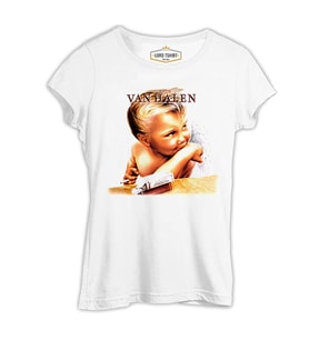 Van Hallen - Angel Beyaz Kadın Tshirt