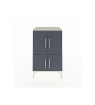 Hyperion Komodin 3 Raflı 4 Kapaklı 60x44x96 Aytaşı-Antrasit