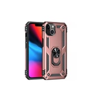Apple iPhone 13 Kılıf Sofya Yüzüklü Silikon Kapak - Rose