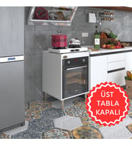 Kenzlife ankastre modülü kabini pança tantra byz 89-81*60*56 fırın ocak dolabı ayarlı ayaklı üstü kapalı