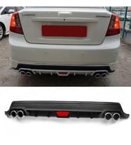 Chevrolet Lacetti Sedan Siyah Difüzör Difizör Yuvarlak Egzoz Görünüm Kulaklı Tip 2004 - 2013