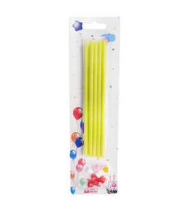 Mum pastel 15 cm sarı pk:10-