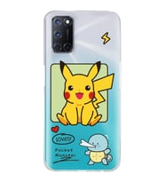 Oppo A52/A72/A92 Uyumlu Pokemon Pikachu Tasarımlı Şeffaf Telefon Kılıfı