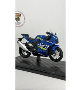 Suzuki GSX-R1000R MotoGP Edition Mavi 1:18 Ölçek Diecast Model Motosiklet