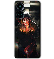 Tecno Camon 19 Pro Kılıf HD Desen Baskılı Kılıf - V for Fire