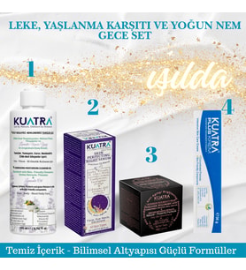 Leke, Yaşlanma Karşıtı ve Yoğun Nem Gece Set Doğal içerik, Onarıcı Bakım, Yoğun Nem