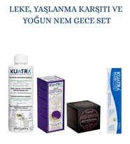 KUATRA Gece Bakım Seti Serum ve 3 Krem Yoğun Nem ve Cilt Bakımı