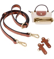 longchamp Tote Çanta için Çok Cepli Keçe Çanta Organizatör eki ile 2'li Paket Çanta Askıları Değiştirme