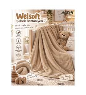 Welsoft Bebek Battaniyesi - 105x155 cm Ultra Yumuşak & Hafif