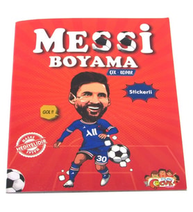 Messi Çıkartmalı Maskeli Boyama Kitabı