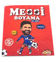 Messi Çıkartmalı Maskeli Boyama Kitabı