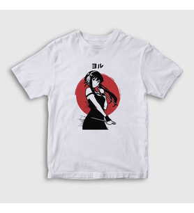 Presmono Unisex Çocuk Beyaz Yor Forger Anime Spy X Family T-Shirt 319047tt