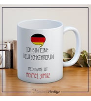 Almanca Öğretmeni Kişiye Özel Kupa (Beyaz)
