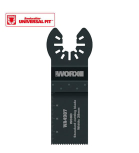 WORX WA4987 Çok Amaçlı Raspalama Makinası İçin 28x40mm Ahşap, Fiberglas, PVC Universal Kesme Bıçağı