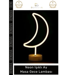 #GeceLambası Modern Neon Led Dekoratif Estetik Şık Aydınlatma Ofis Çocuk Odası Komodin Masa Gece Lam