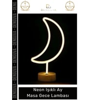 #GeceLambası Modern Neon Led Dekoratif Estetik Şık Aydınlatma Ofis Çocuk Odası Komodin Masa Gece Lam