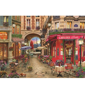 Anatolian 1000 Parça Paris Cafe Puzzle - David Maclean