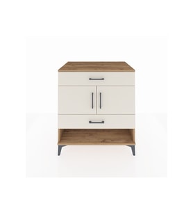 Kronos Şifonyer 2 Raflı 2 Çekmeceli 2 Kapaklı 88x59x96 Çam-Aytaşı
