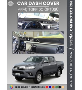 TOYOTA HILUX REVO (2015-2020) Torpido Örtüsü Ön Göğüs Koruma Araca Özel UV Koruma