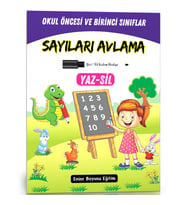 Okul Öncesi ve Birinci Sınıflar Sayıları AVLAMA Yaz-SİL Kitabı