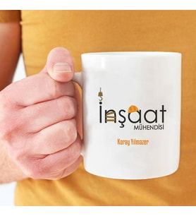 İnşaat Mühendisi Kupa Bardak