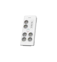PHILIPS SPN7060WA/62 6 Soket Akım Korumalı Priz 900 Joules 2Mt Kablo 1xUsb-C 15W Şarj 4xUsb-A 20W (B