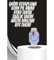 Akıllı Saat Gümüş Kasa Bluetooth Kulaklık Hediyeli Çok Fonksiyonlu İkili Set