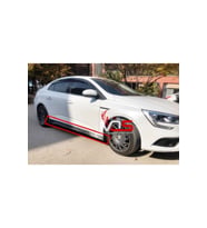 RENAULT MEGANE 4 SEDAN Uyumlu  MARŞPİYEL SAĞ SOL TAKIM FİBERGLASS BOYASIZ