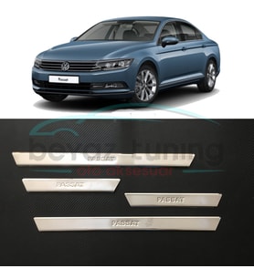 Volkswagen Passat B8 Kapı Eşiği Krom Nikelajı 2015 Sonrası