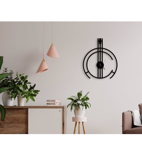 BK Gift Dekoratif 45cm Ahşap Duvar Saati-140