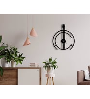BK Gift Dekoratif 45cm Ahşap Duvar Saati-140