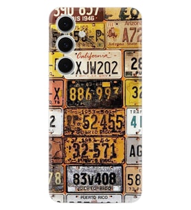 Samsung Galaxy S24 FE Kılıf Boutique Baskılı Resimli Yeni Plakalar Pcode -099