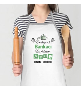 Kişiye Özel Bankacı Annelere Özel Mutfak Önlüğü