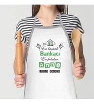 Kişiye Özel Bankacı Annelere Özel Mutfak Önlüğü