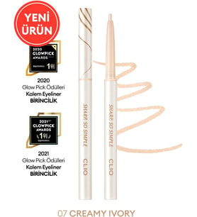 Suya Dayanıklı, İnce Uçlu Göz Kalemi Sharp So Simple Waterproof Pencil Liner (007 Creamy Ivory)