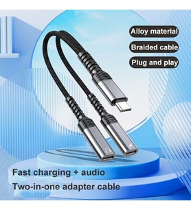 STORE Type-C to 3.5mm Kulaklık ve Type-C Şarj Dönüştürücü Adaptör