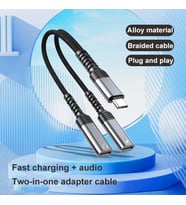 STORE Type-C to 3.5mm Kulaklık ve Type-C Şarj Dönüştürücü Adaptör